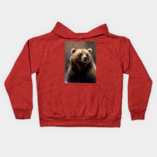 Arctic Kodiak Bear Kids Hoodie